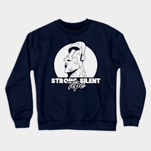 Strong Silent Moai (Mono) Crewneck Sweatshirt